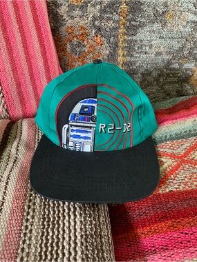 1999 Deadstock R2-D2 Embroidered Star Wars Snapback Hat